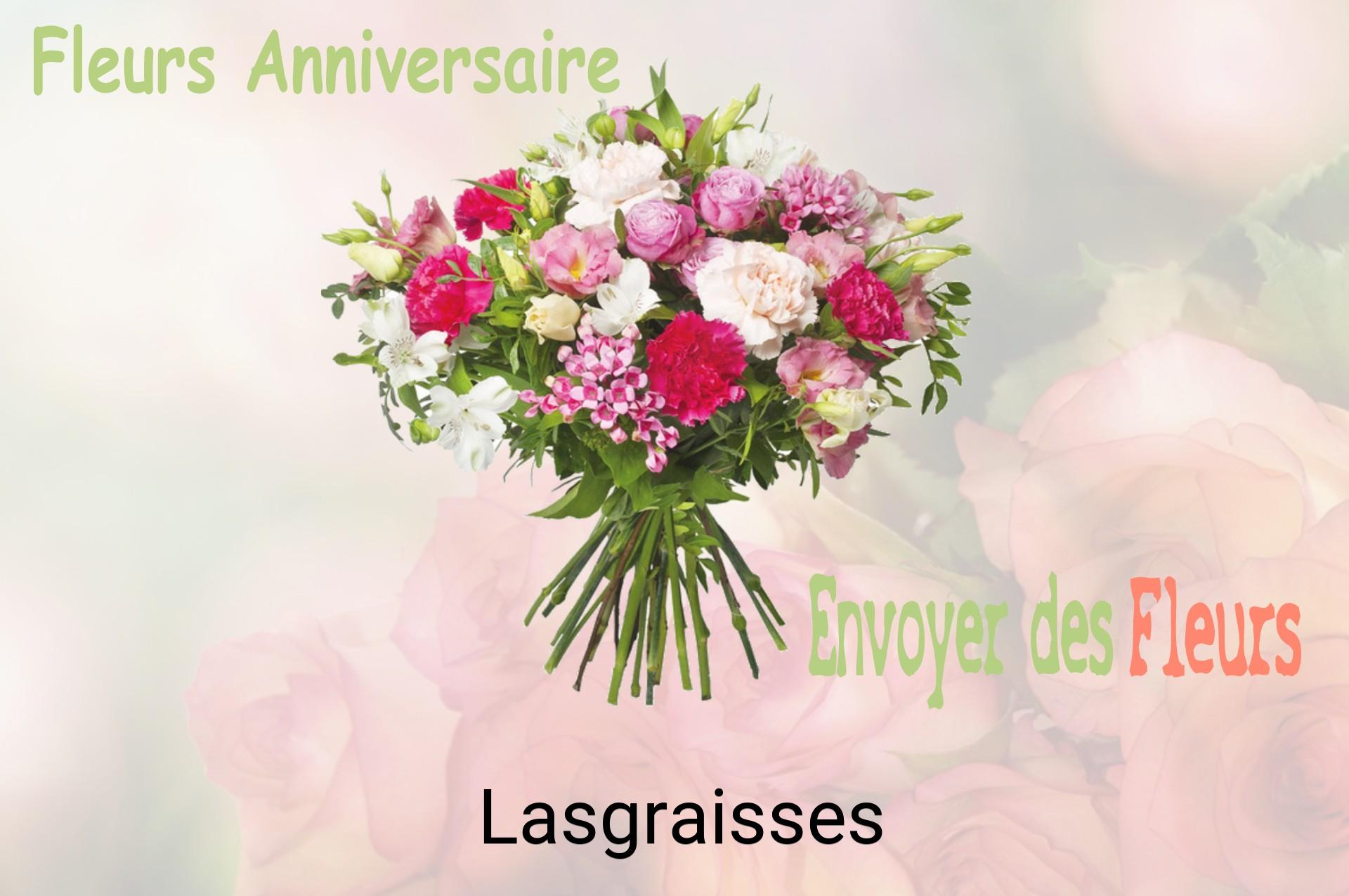 Bouquet de fleurs d’anniversaire livré à Lasgraisses